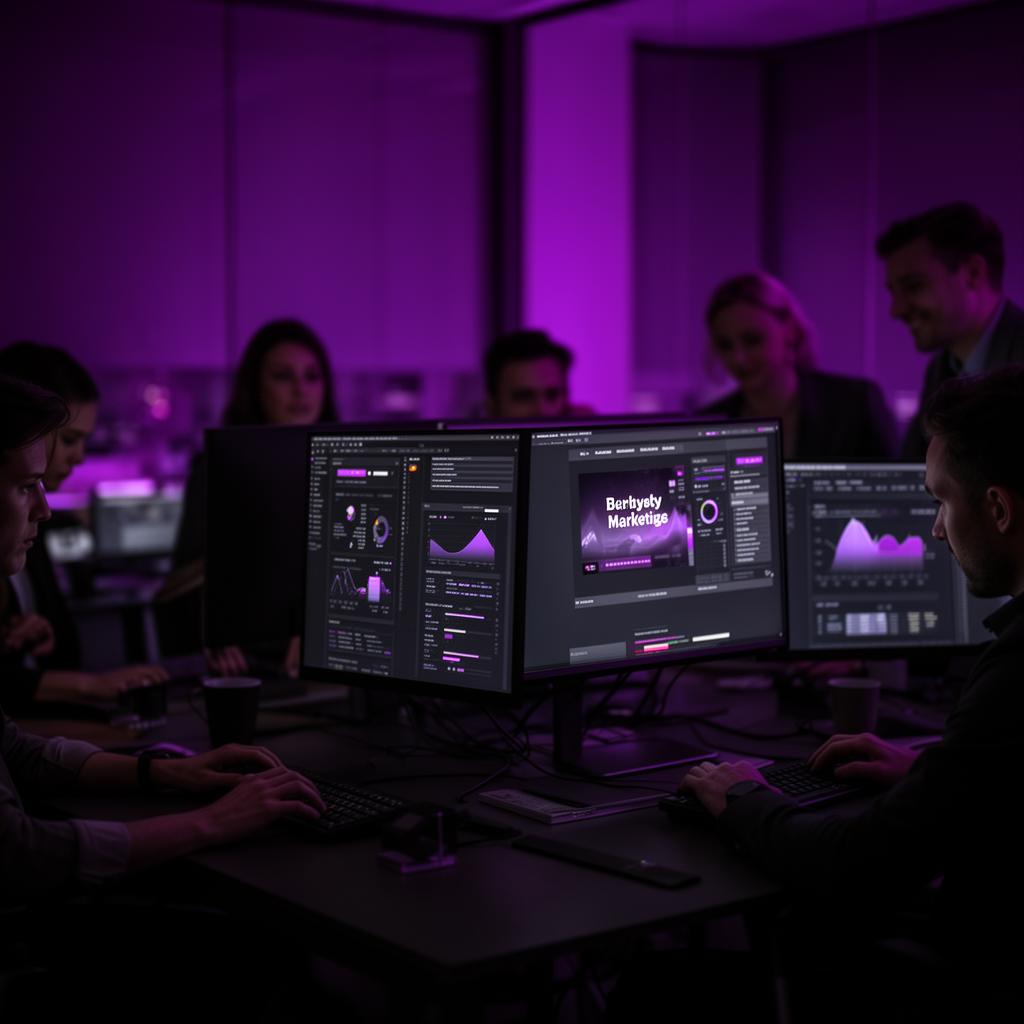 Eccentric Marketing team at work